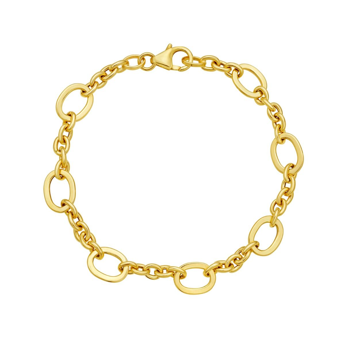 Five & One Oval Link Bracelet, 7.5"