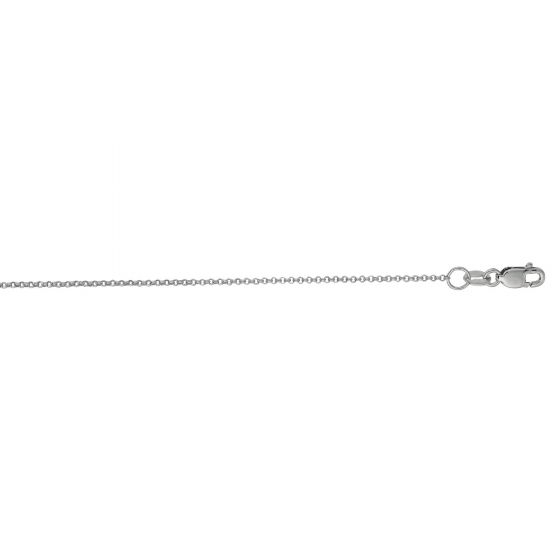1.1mm Diamond Cut Rolo Chain, 16"