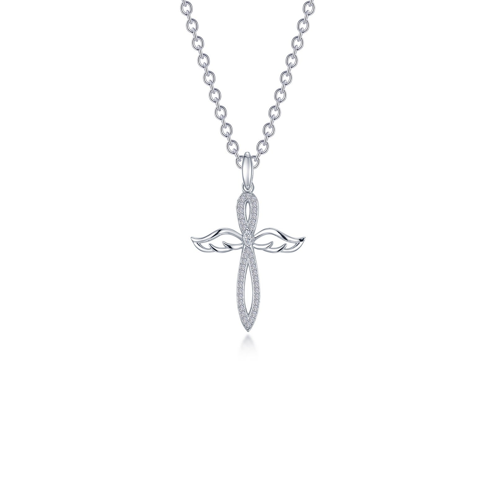 Lafonn Angel Wings Cross Pendant