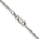 Silver 2mm Rope Chain, 18"