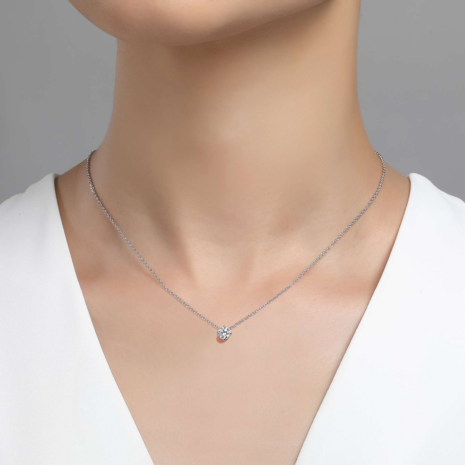 Lafonn 0.50ctw Round Solitaire Necklace