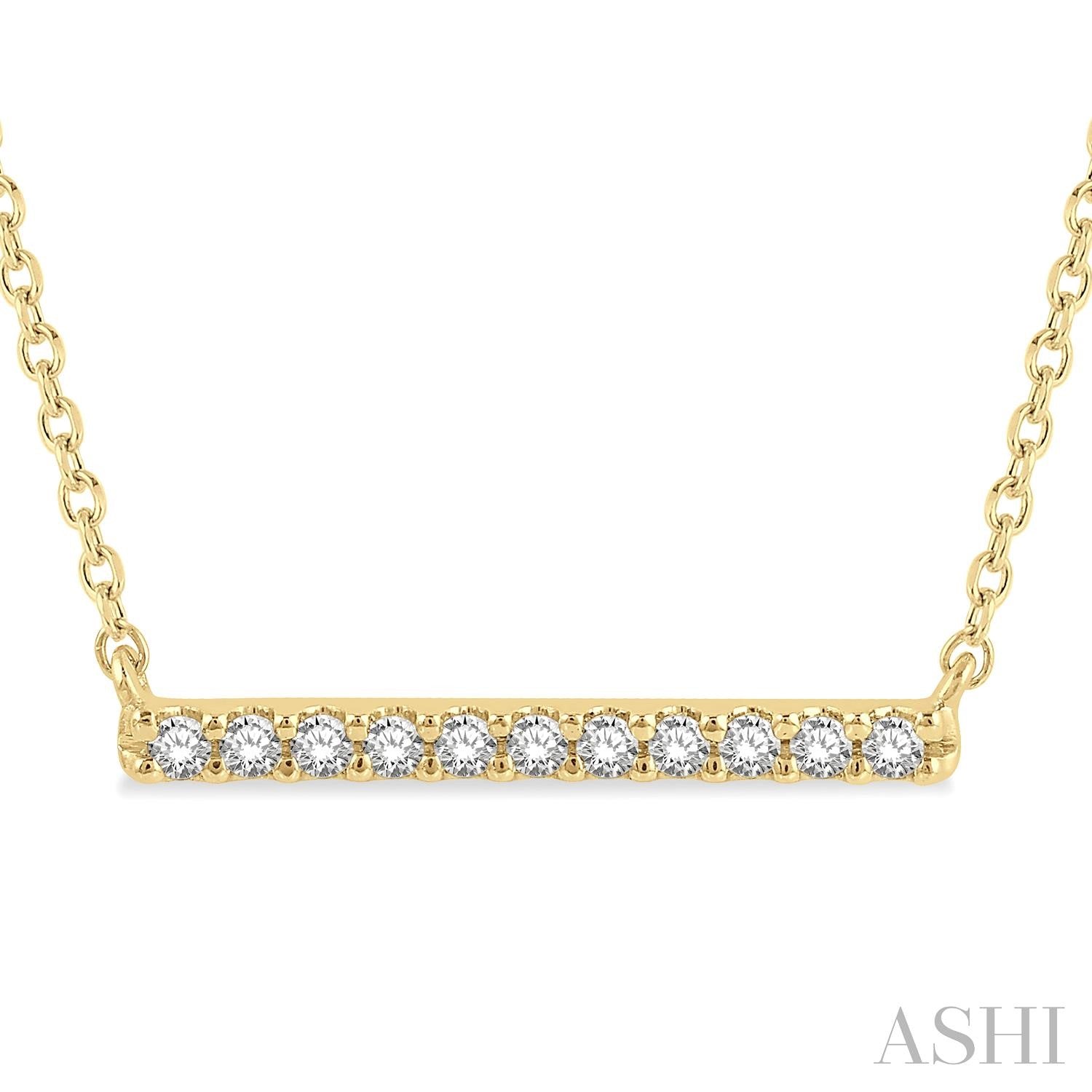 Petite Diamond Bar Necklace