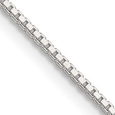 Silver 1.25mm Box Chain, 18"