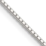 Silver 1.25mm Box Chain, 18