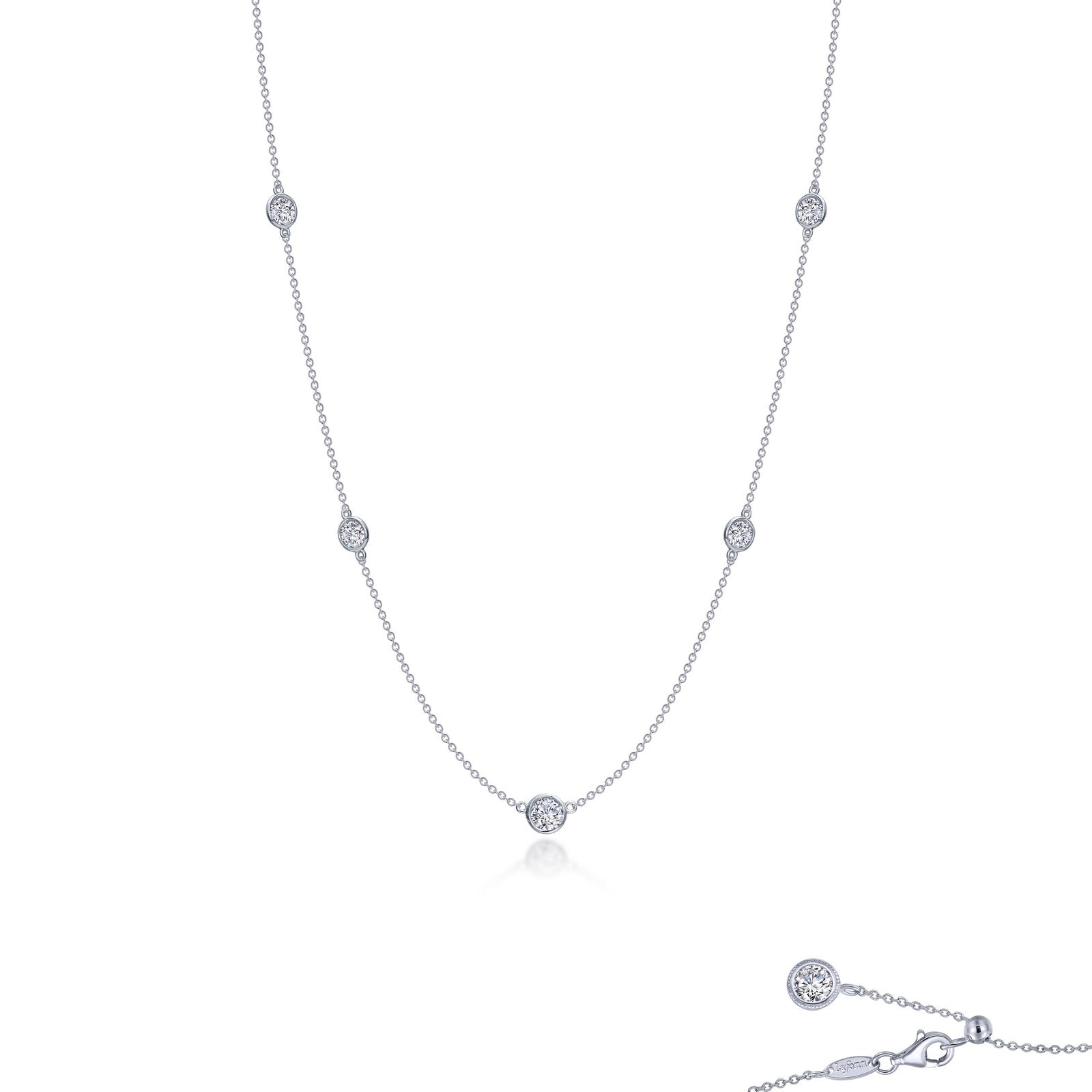 Lafonn Bezel Station Necklace, 20"