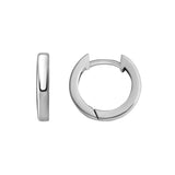 Silver Polished Huggies