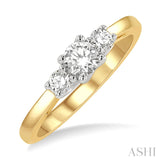 1/2ctw Diamond Past, Present & Future Ring