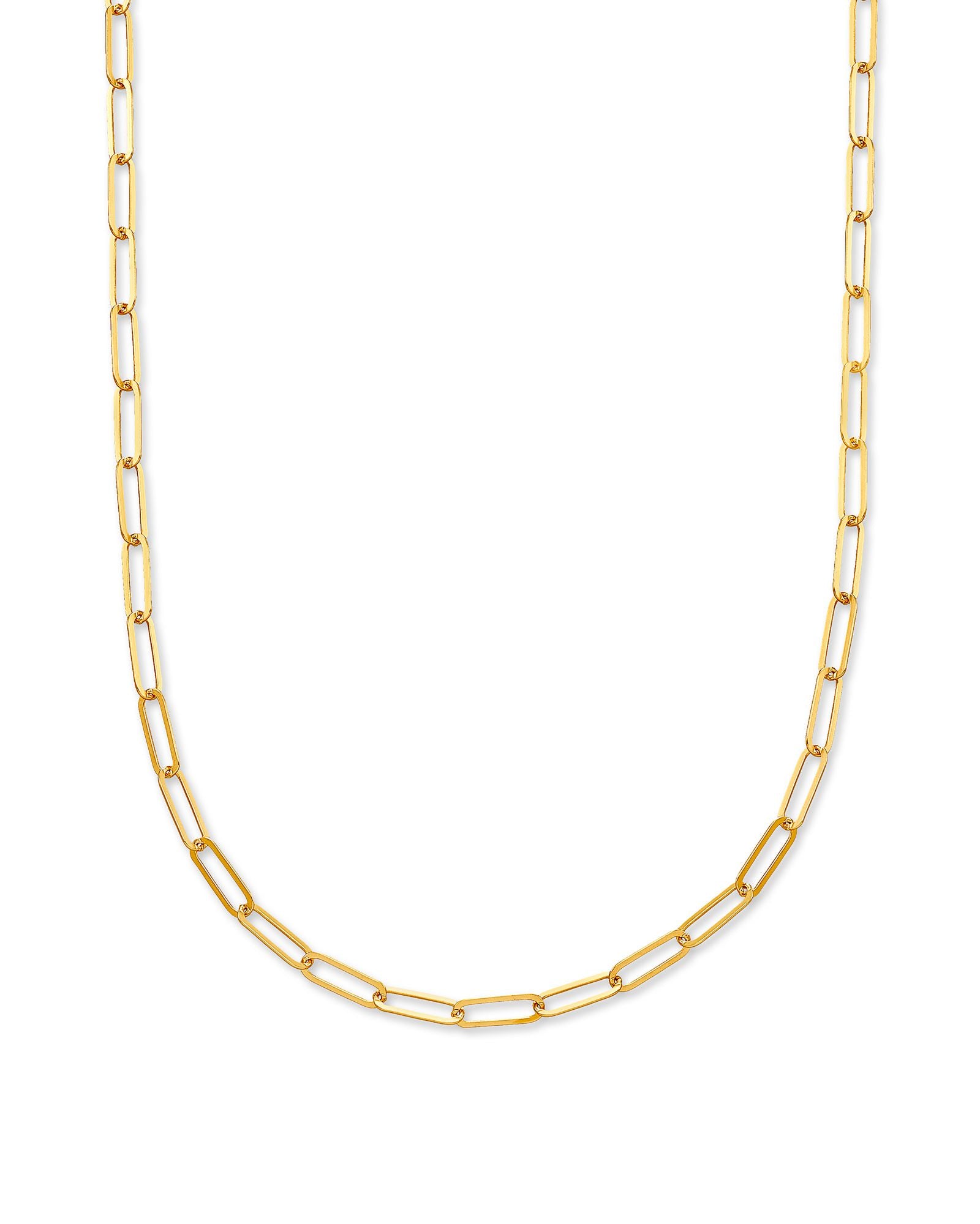 Kendra Scott 22 Inch Large Paperclip Chain Necklace in 18k Gold Vermeil