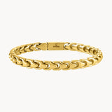 Bulova Gold-tone Stainless Steel Link Bracelet 8.5