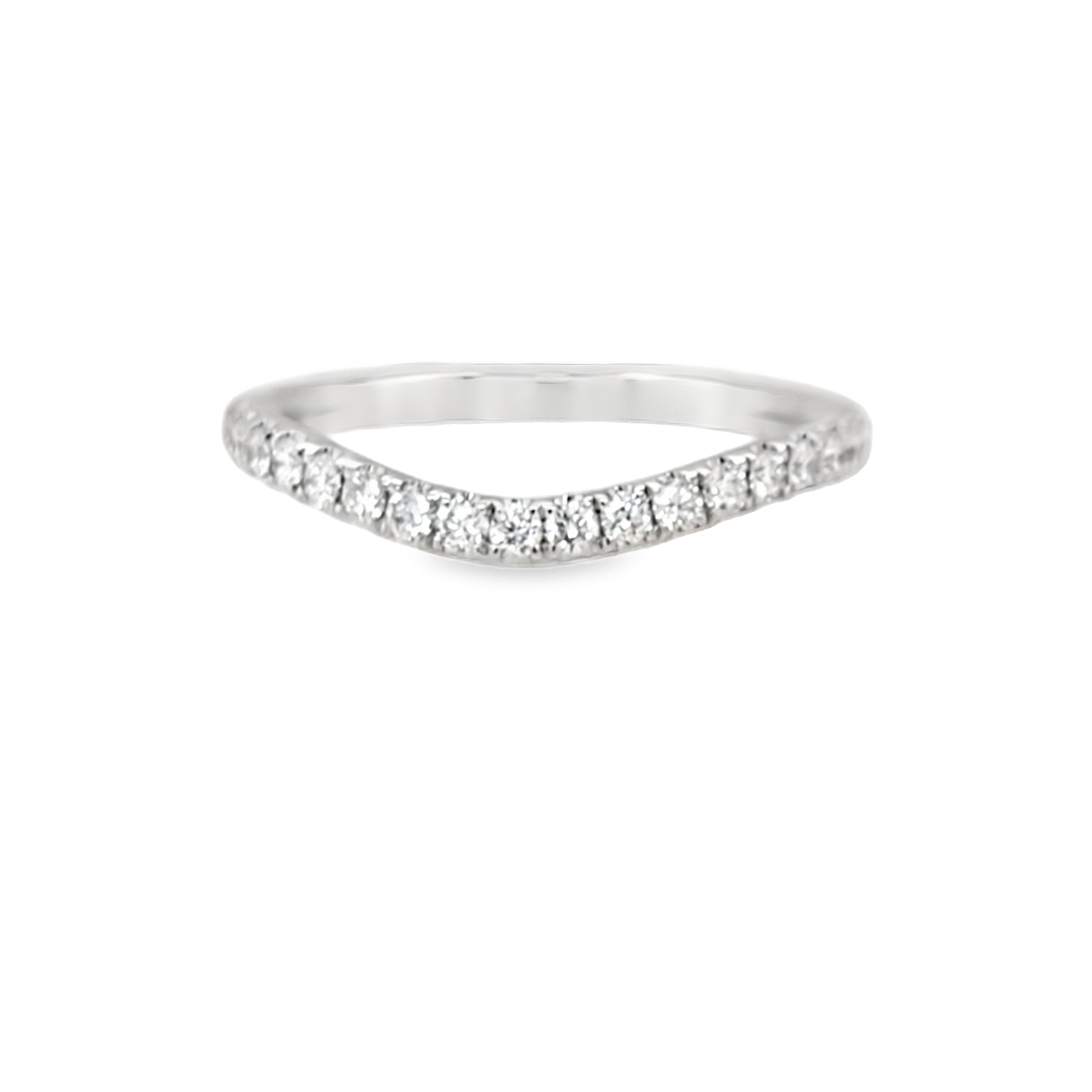 1/3ctw Diamond Curved Wedding Band