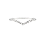 1/5ctw Diamond Chevron Wedding Band