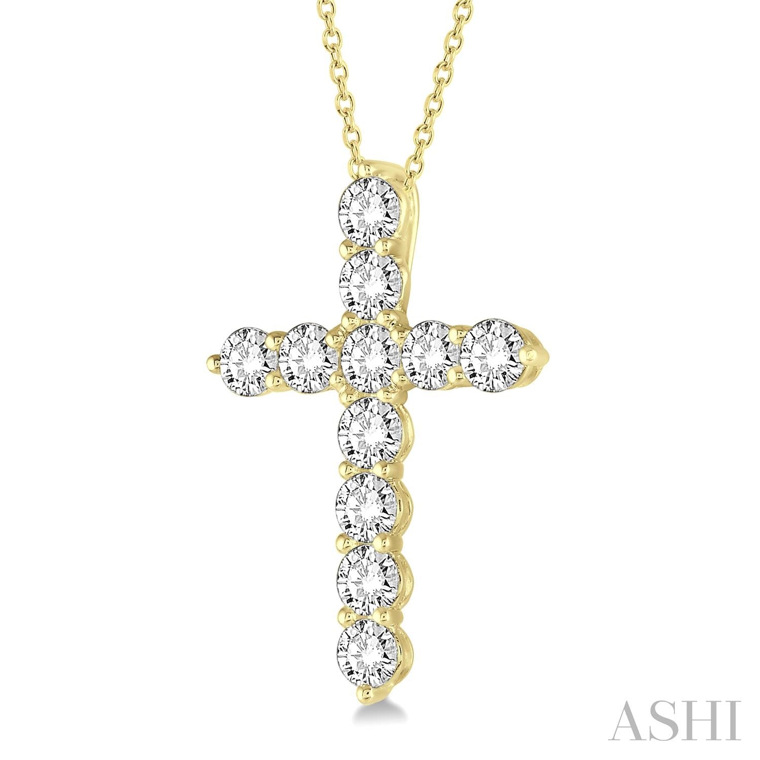 2ctw Diamond Cross Pendant