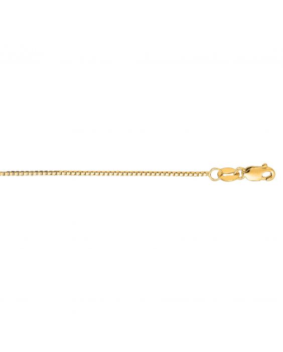 Yellow Gold 0.75mm Box Chain, 20"