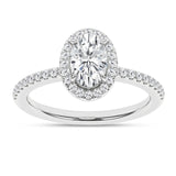 Oval Halo Lab Grown Diamond Engagement Ring
