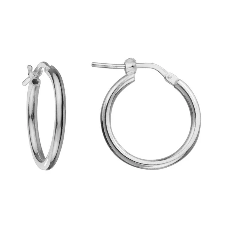 Silver 20mm Hoop Earrings