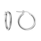 Silver 20mm Hoop Earrings