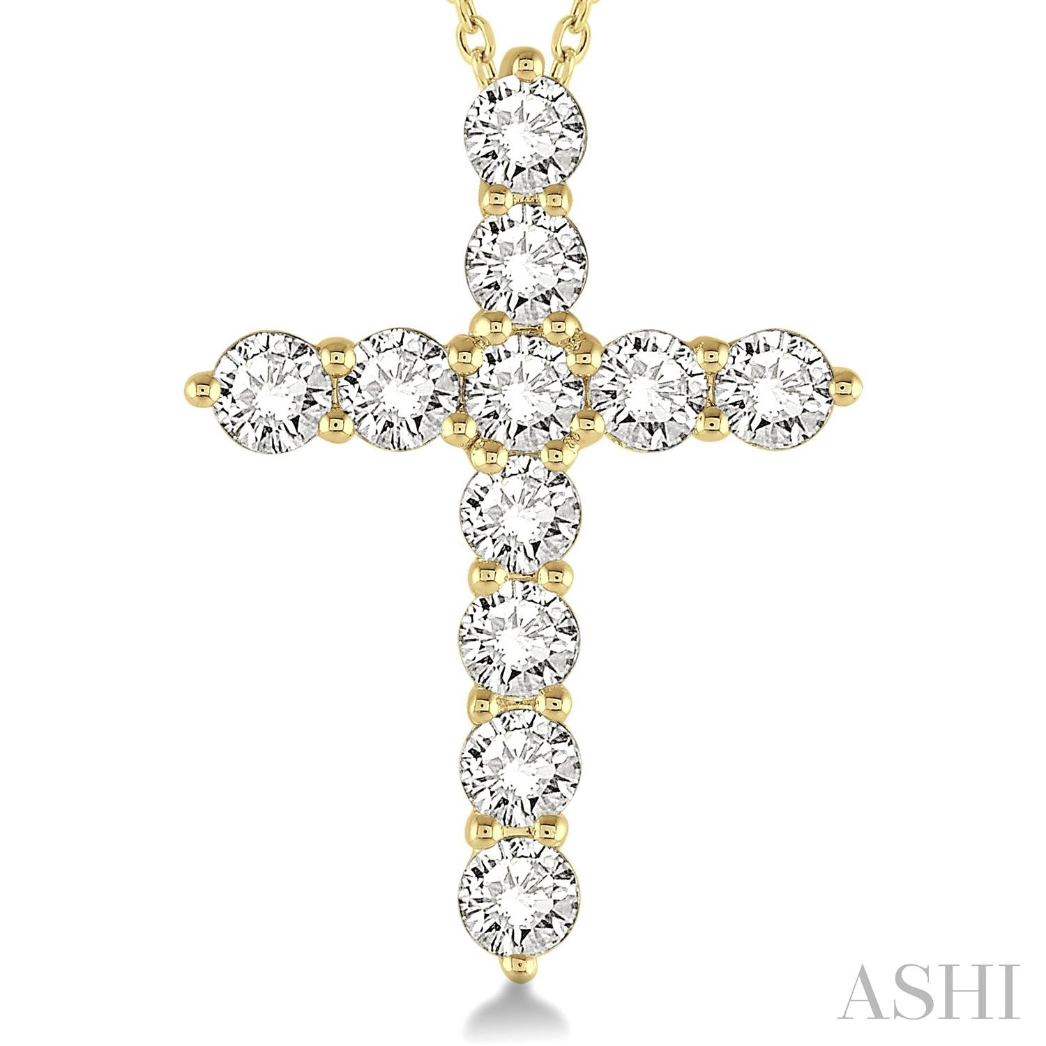 2ctw Diamond Cross Pendant