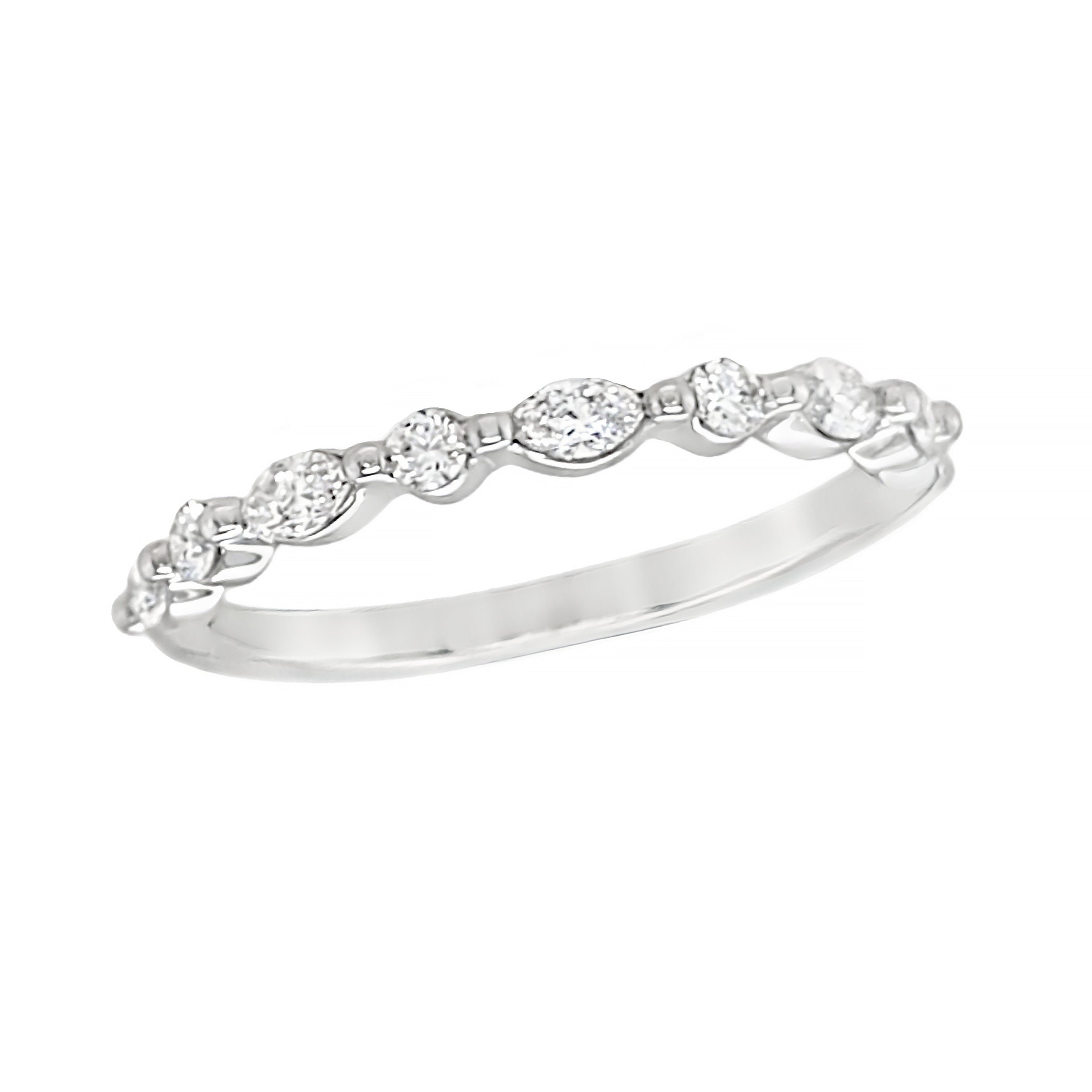 Marquise & Round Diamond Band