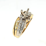 Two-Tone Semi-Mount Engagement Ring