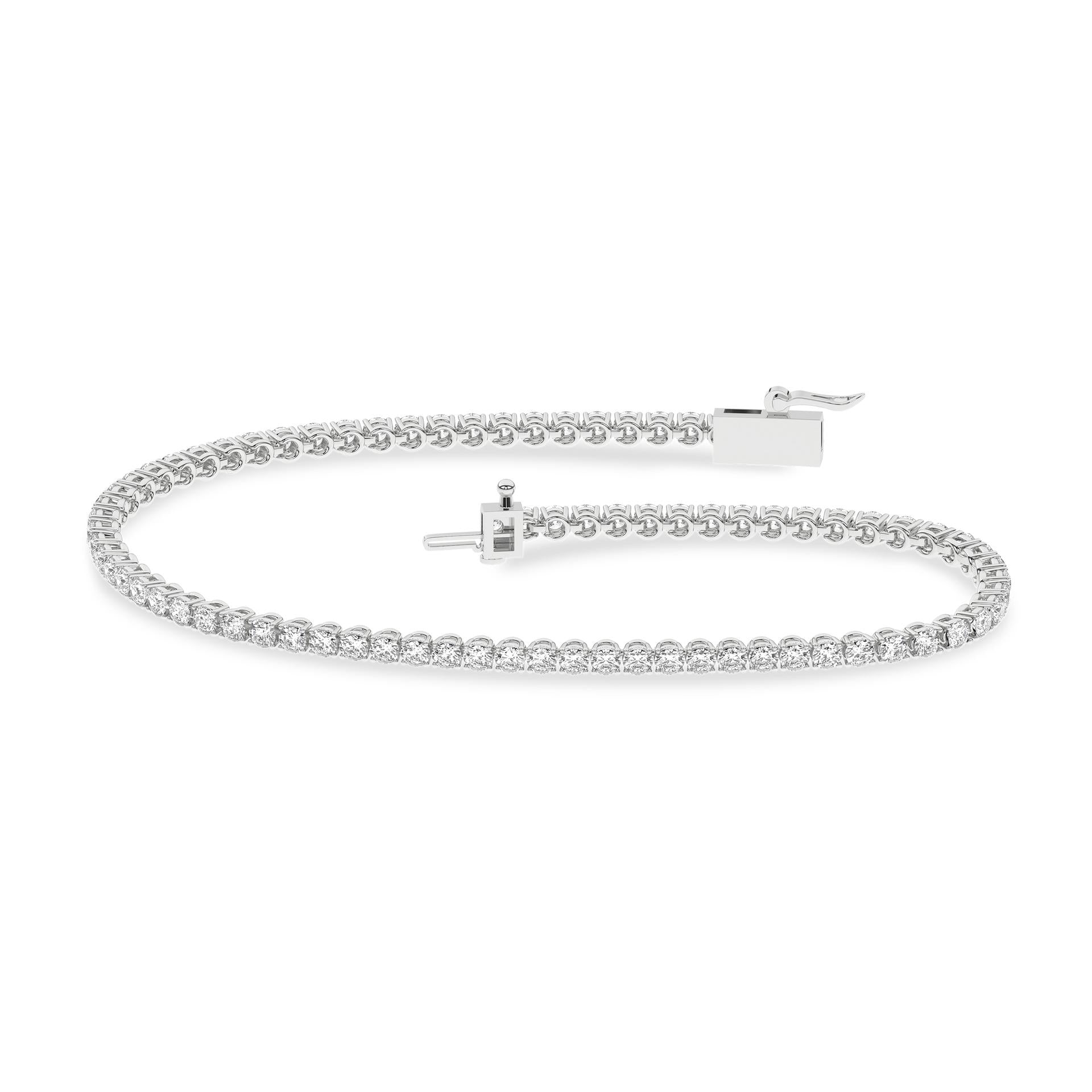 3ctw Lab Grown Diamond Tennis Bracelet, 7.25"