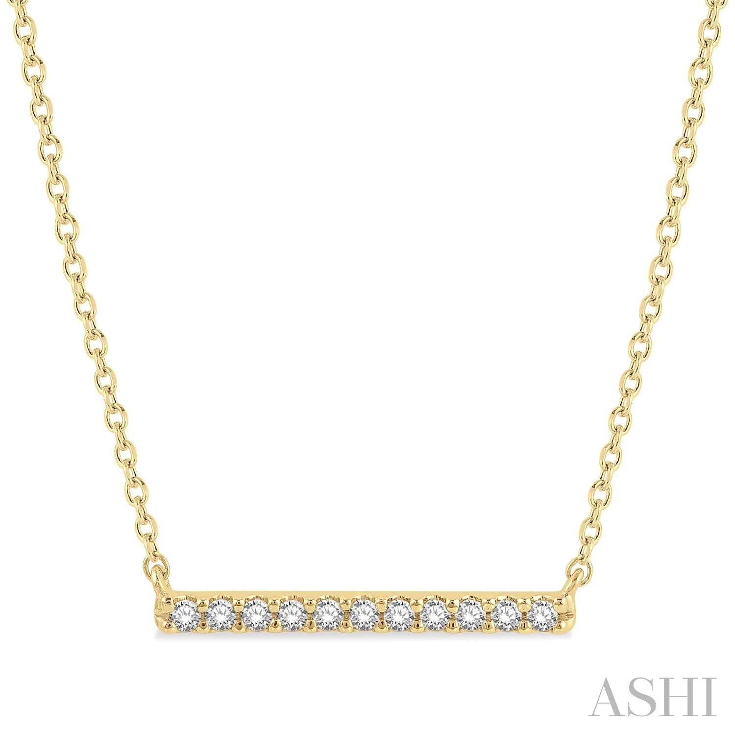 Petite Diamond Bar Necklace