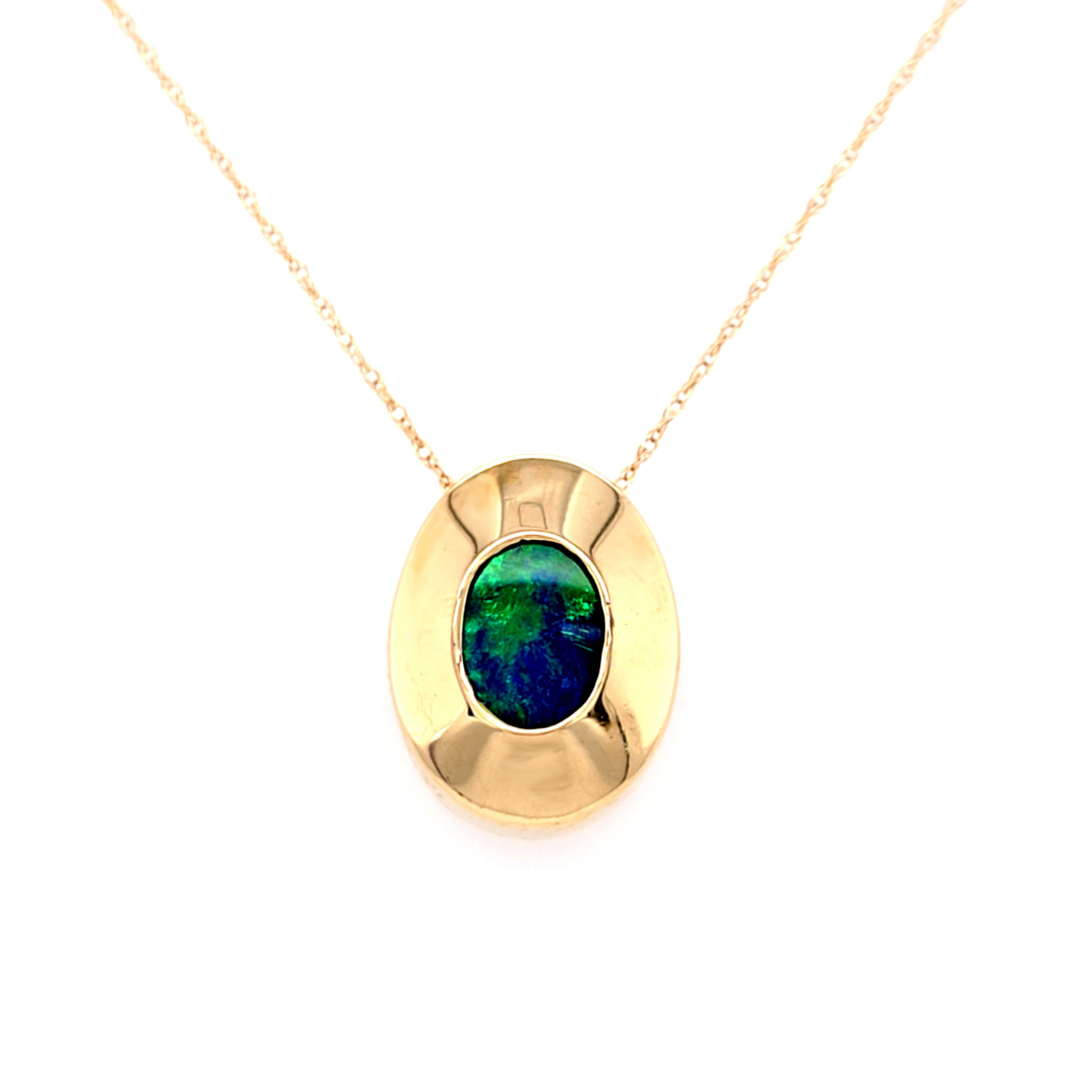 Black Opal Pendant