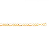 Yellow Gold 4.5mm Figaro Chain, 22"
