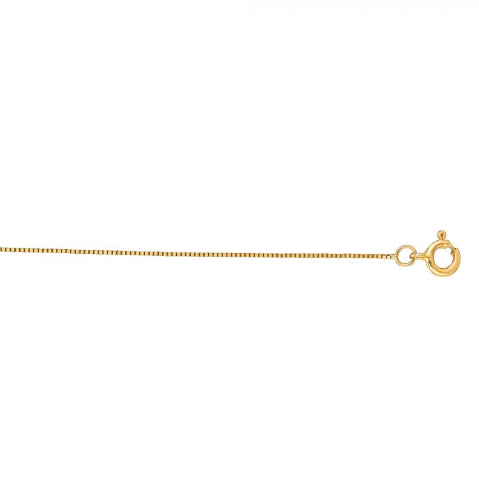 Yellow Gold 0.45mm Box Chain, 20"