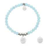 HELP Collection: Caregiver Charm with Aqua Crystal Charity Bracelet