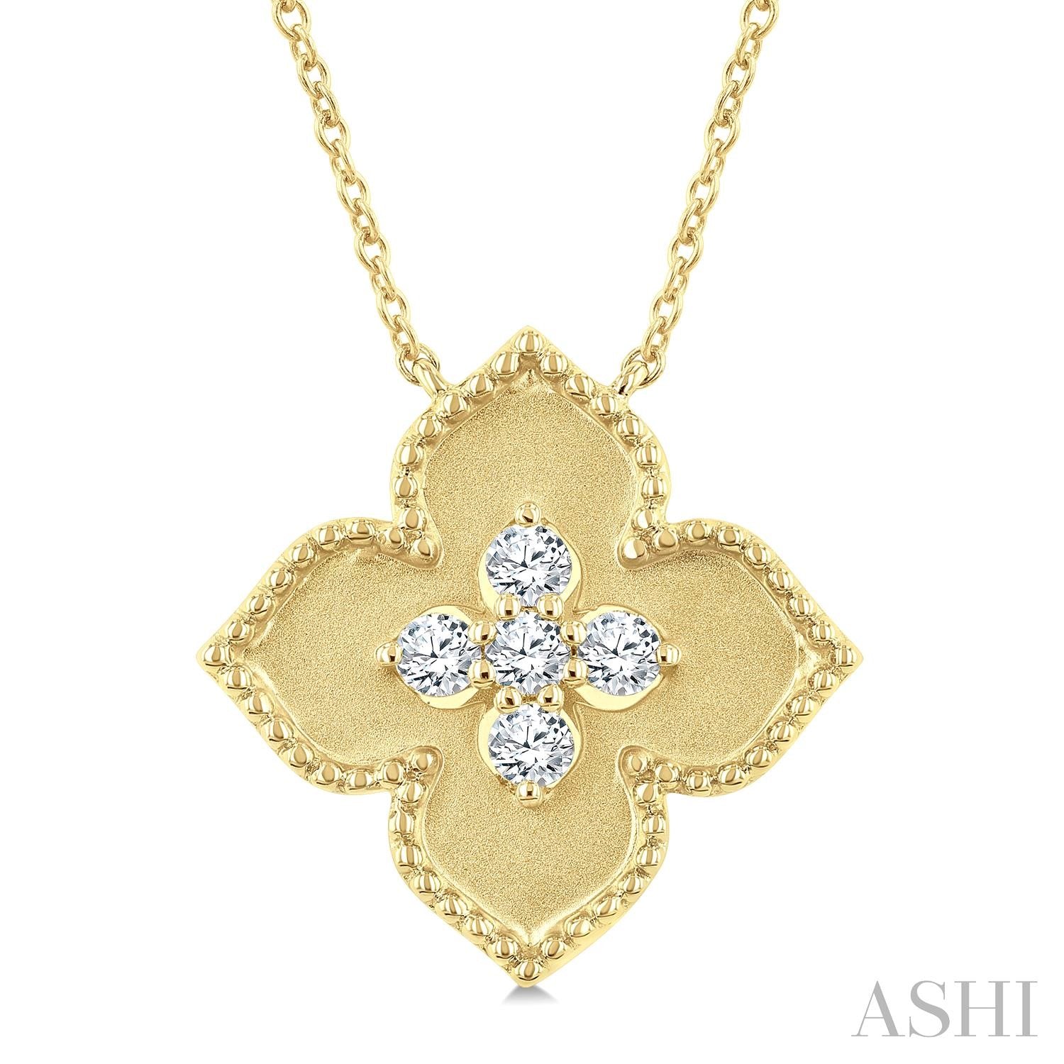 Diamond Flower Necklace