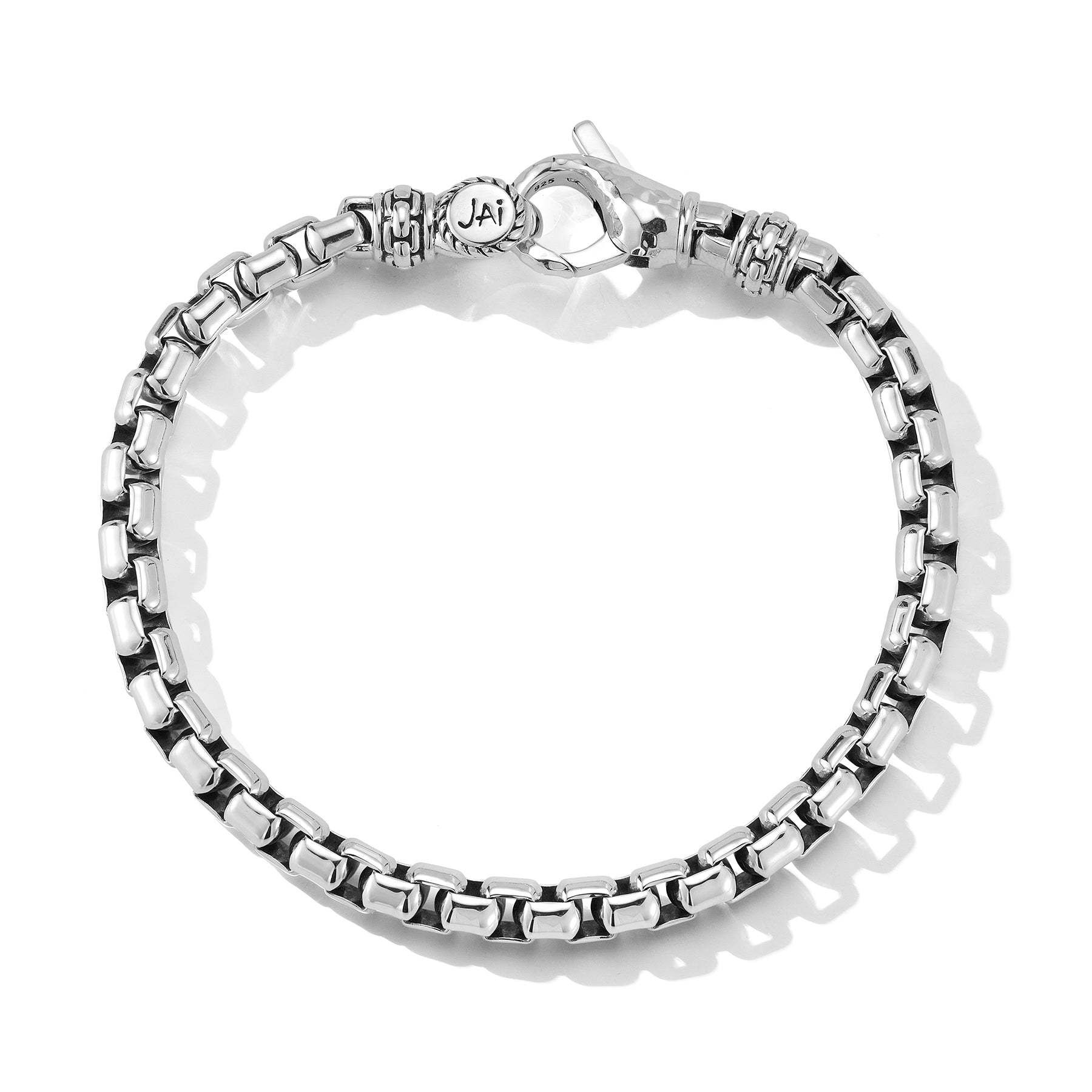 JAI 5.3mm Silver Bracelet, 7.5"