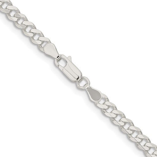 Silver 4.5mm Curb Chain, 22"