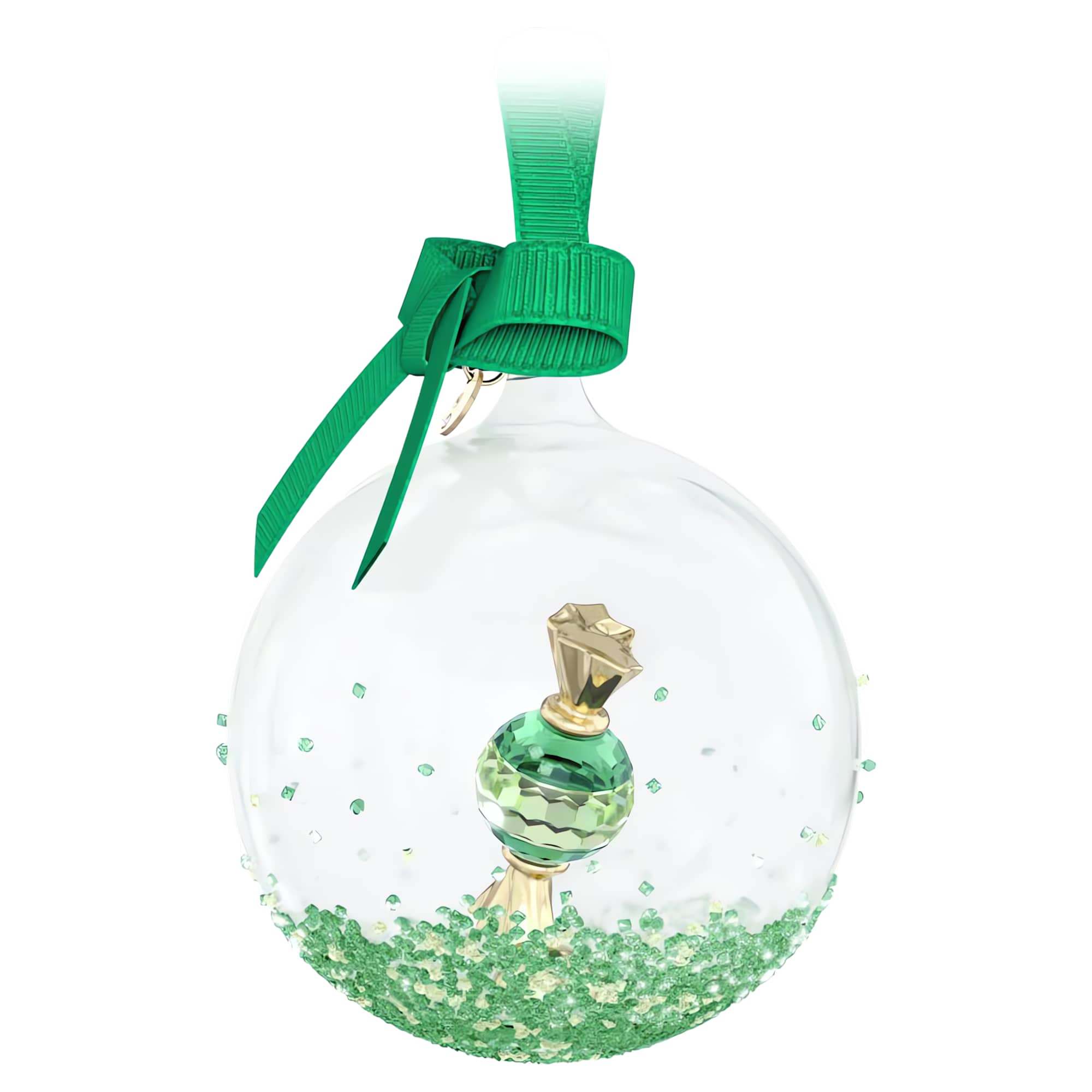 Swarovski Holiday Cheers Dulcis Ball Ornament, Green