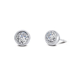 1.3 CTW Solitaire Stud Earrings