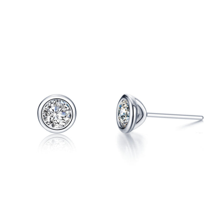 2.0 CTW Solitaire Stud Earrings