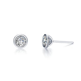 2.0 CTW Solitaire Stud Earrings
