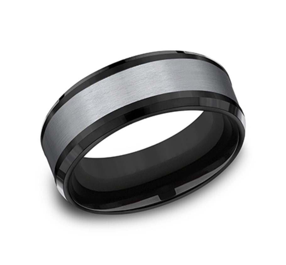 THE DUKE - Titanium & Tantalum Wedding Band