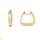 Triangular Diamond Hoops