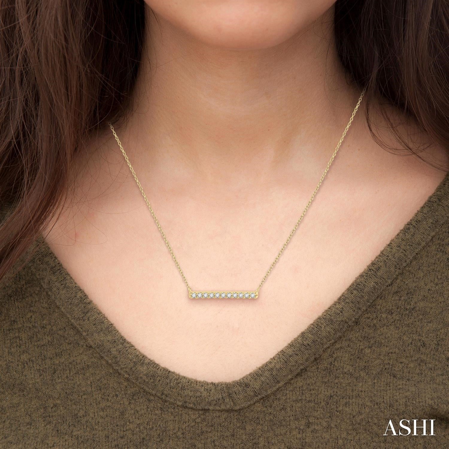 Petite Diamond Bar Necklace