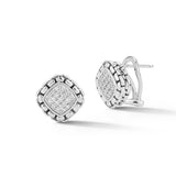 JAI Diamond Cushion Earrings