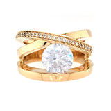 Criss-Cross Tension Semi-Mount Ring