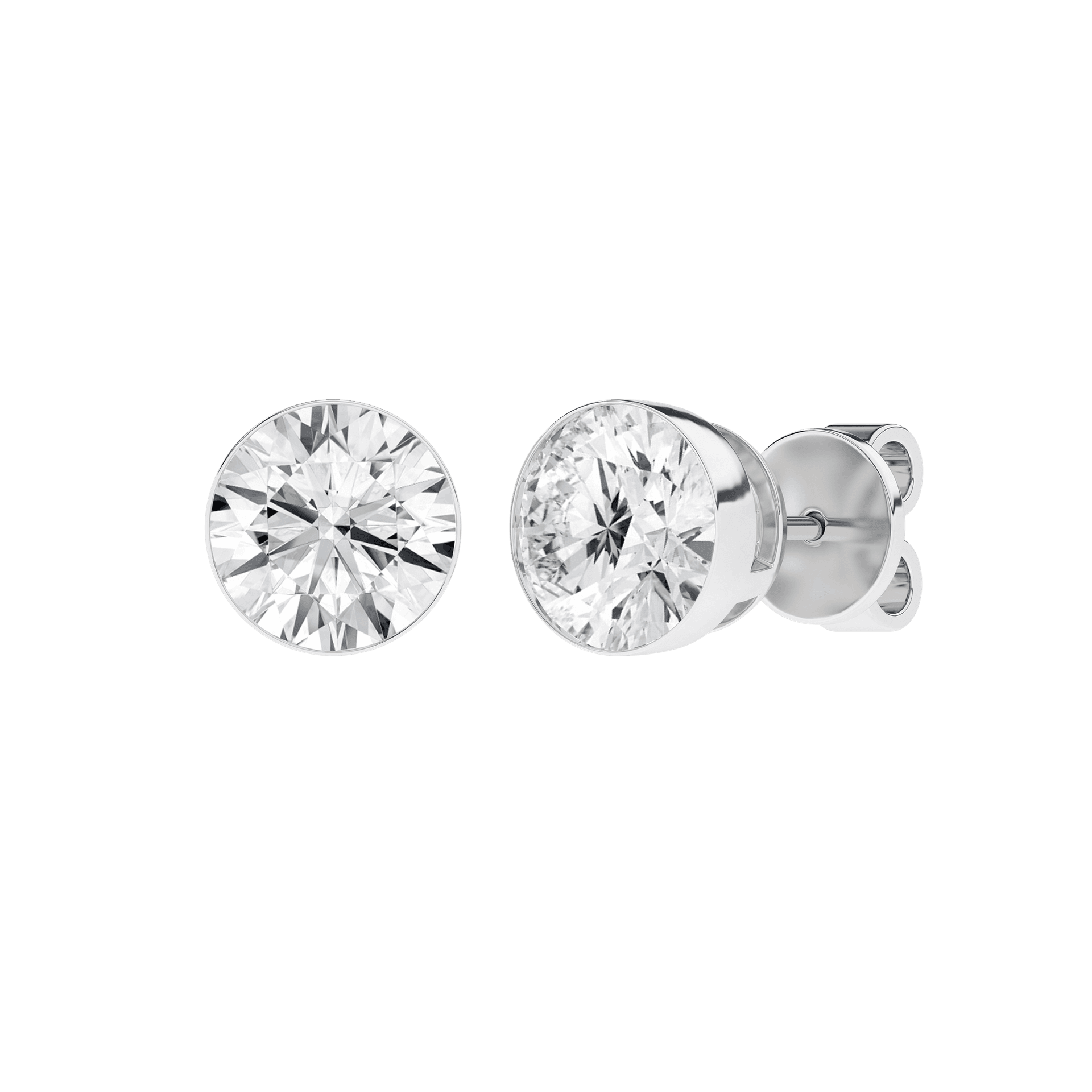 3ctw Seamless Diamond Stud Earrings