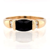 Onyx & Diamond Ring
