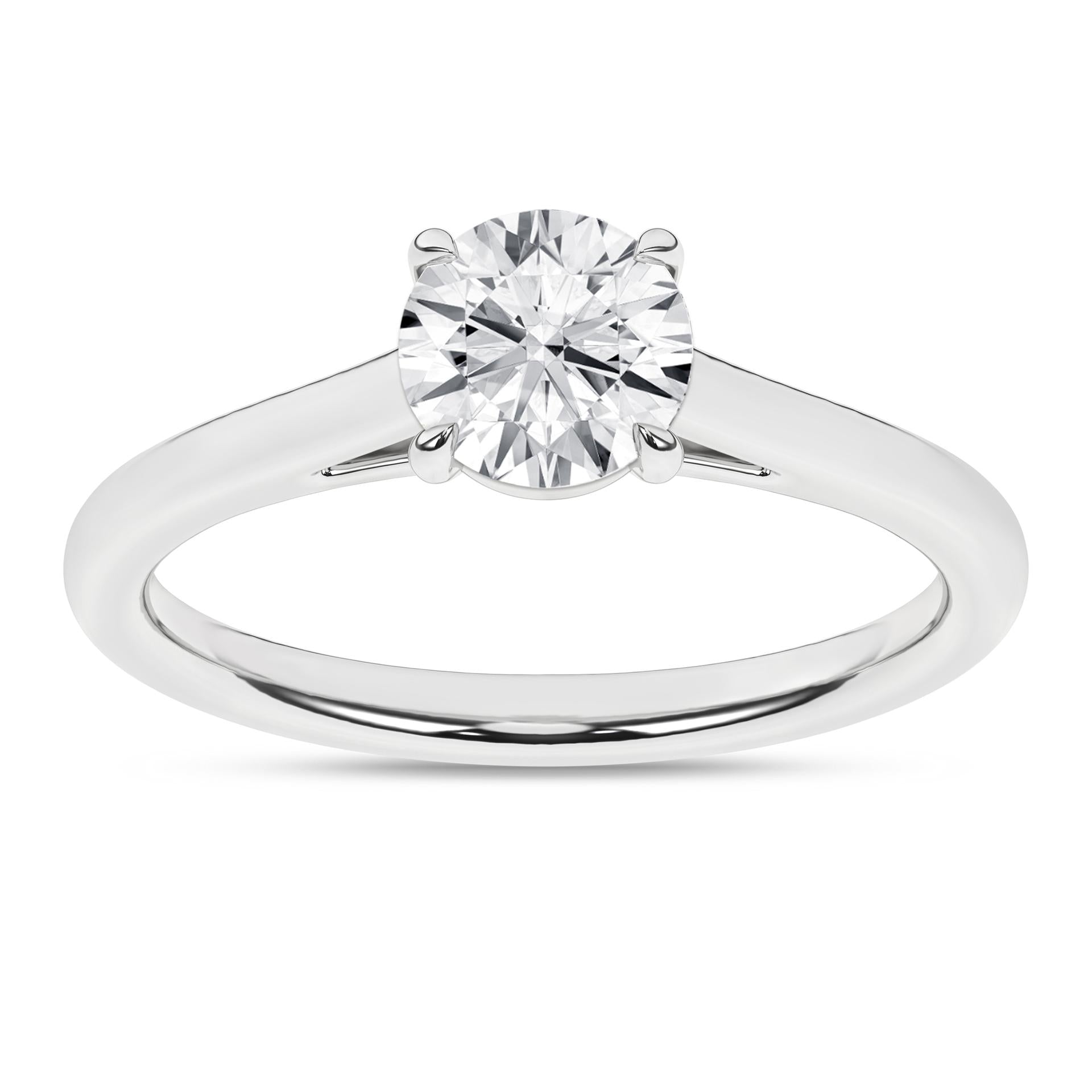 1ct Lab Grown Diamond Solitaire Engagement Ring