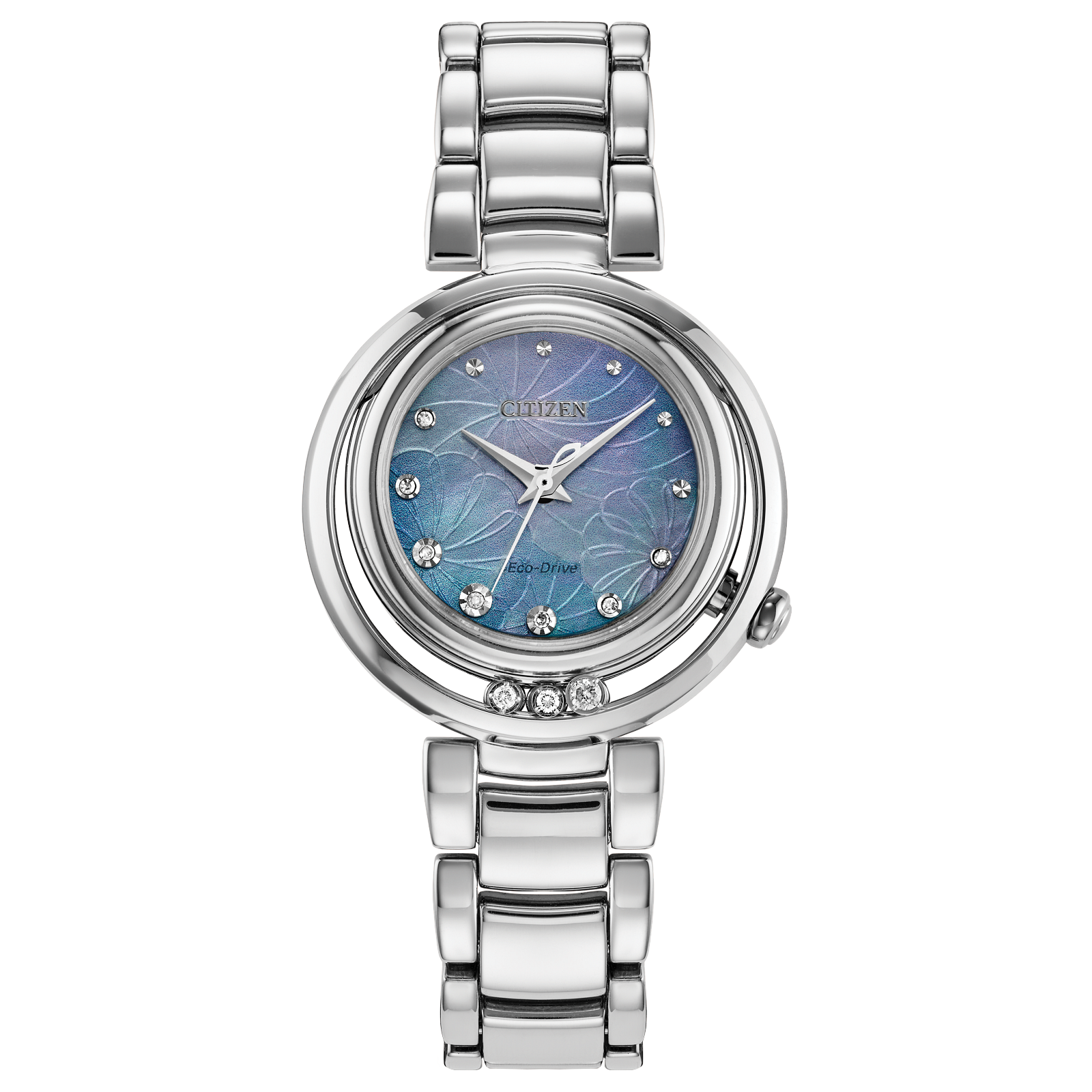 Citizen Ladies L Arcly Blue MOP Dial w/ Diamond Accents