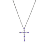 Kelly Waters February Birthstone Cross Pendant