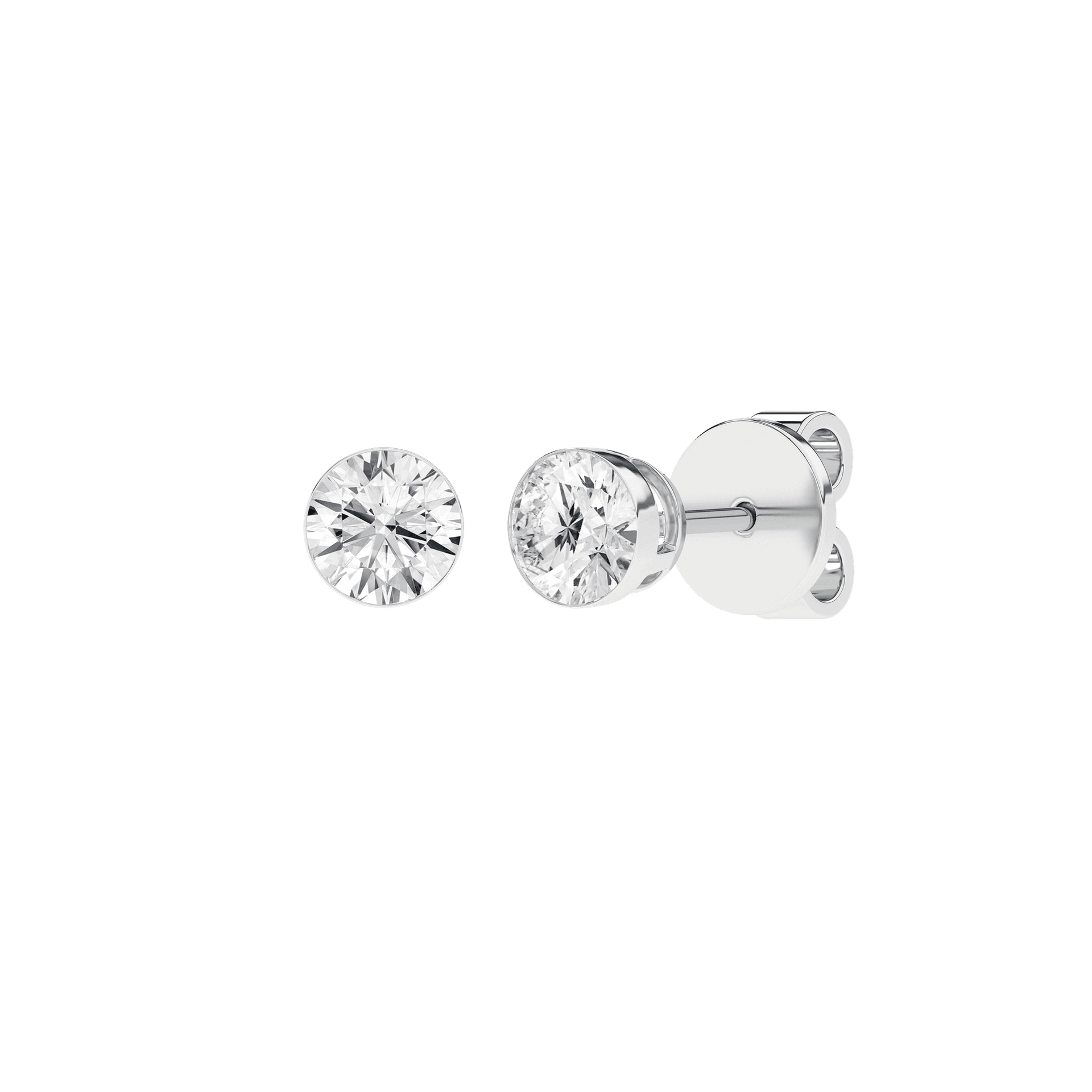 1ctw Seamless Diamond Stud Earrings