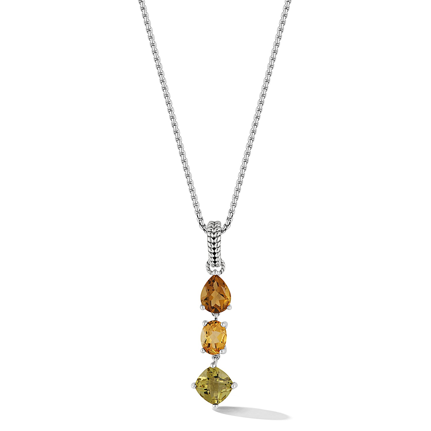 Jai Forest Pendant & Box Chain, 20"