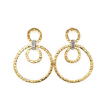 Hammered Circle Earrings