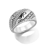 JAI Silver Modern Artisan Band